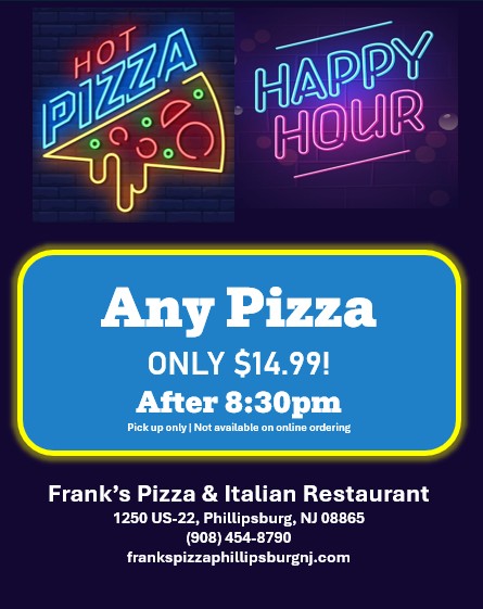 franks pizza phillipsburg happy hour